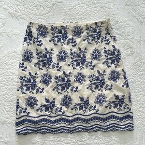 LOFT  Floral Pencil Skirt